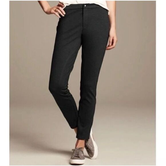 Banana Republic Black Ponte Pants Size 2 NWOT - Picture 1 of 5